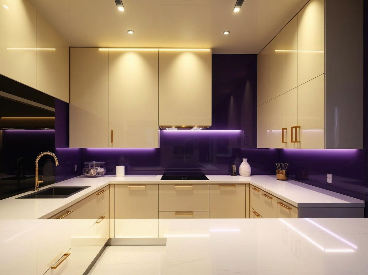 Gleaming deep-cleaned modern kitchen